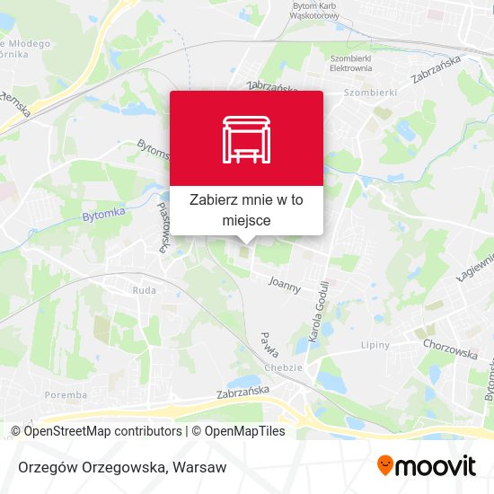 Mapa Orzegów Orzegowska