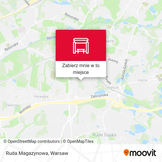 Mapa Ruda Magazynowa