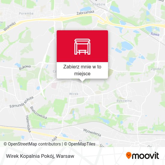 Mapa Wirek Kopalnia Pokój