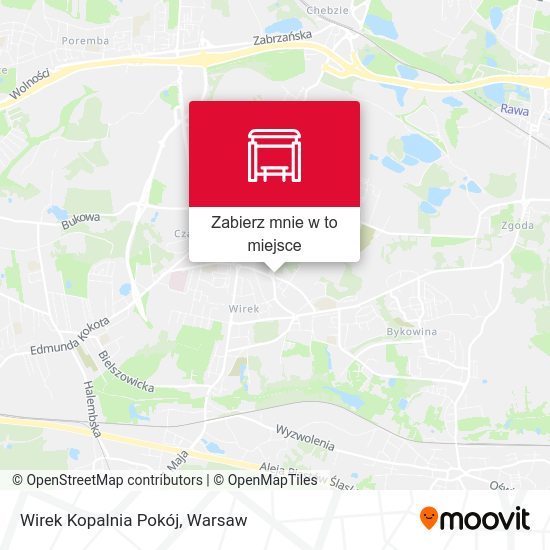 Mapa Wirek Kopalnia Pokój