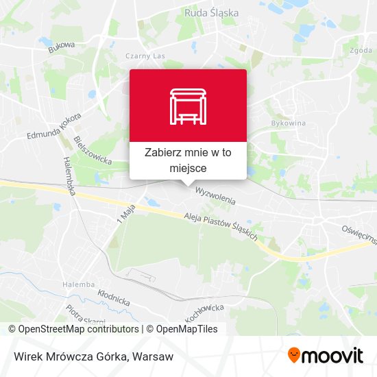 Mapa Wirek Mrówcza Górka