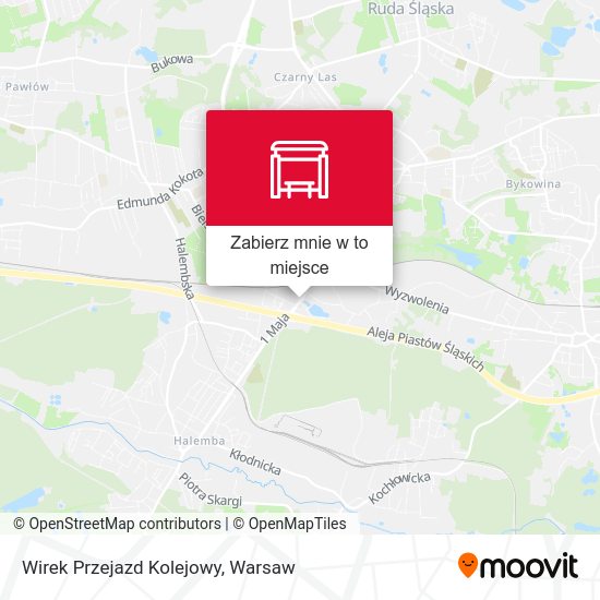 Mapa Wirek Przejazd Kolejowy