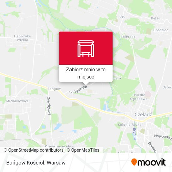 Mapa Bańgów Kościół