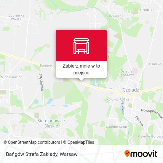 Mapa Bańgów Strefa Zakłady