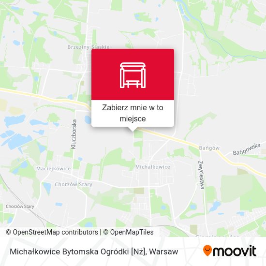 Mapa Michałkowice Bytomska Ogródki [Nż]