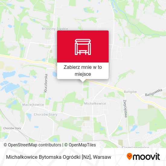 Mapa Michałkowice Bytomska Ogródki [Nż]