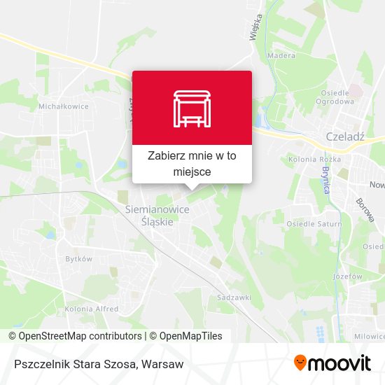 Mapa Pszczelnik Stara Szosa