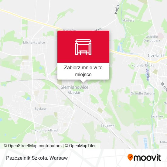 Mapa Pszczelnik Szkoła