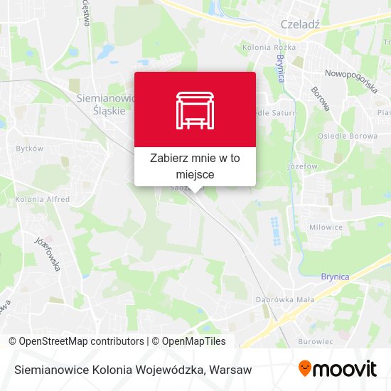 Mapa Siemianowice Kolonia Wojewódzka