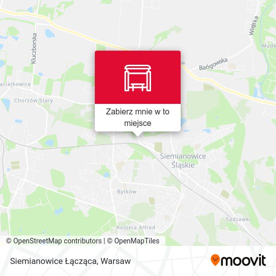 Mapa Siemianowice Łącząca