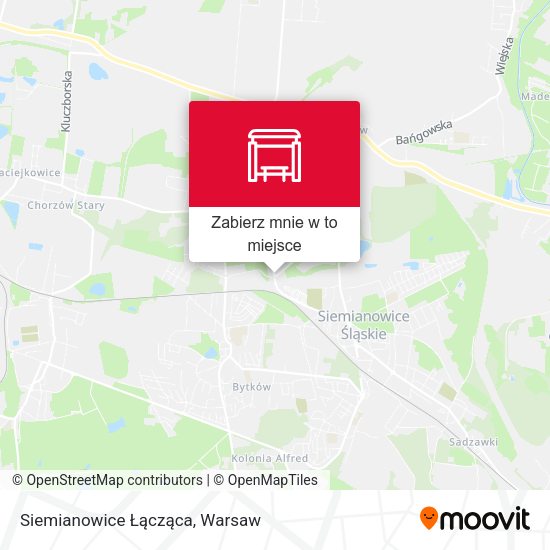 Mapa Siemianowice Łącząca