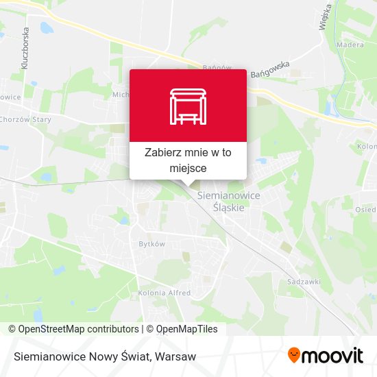 Mapa Siemianowice Nowy Świat