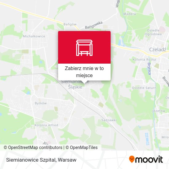 Mapa Siemianowice Szpital