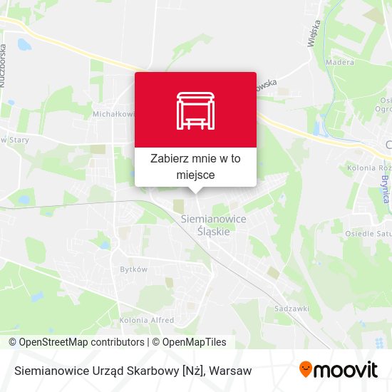 Mapa Siemianowice Urząd Skarbowy [Nż]