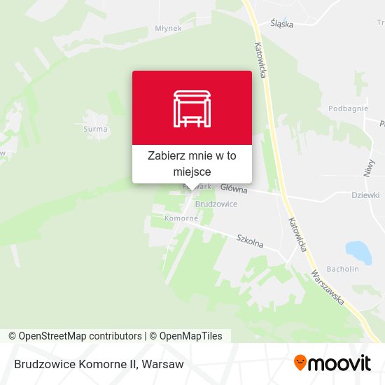 Mapa Brudzowice Komorne II