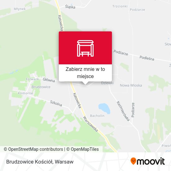 Mapa Brudzowice Kościół