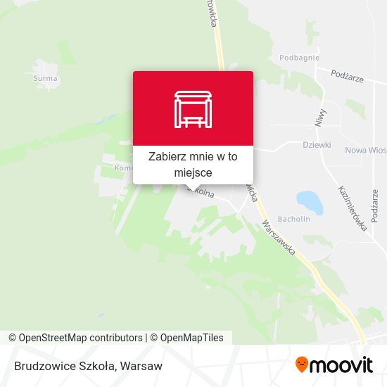 Mapa Brudzowice Szkoła