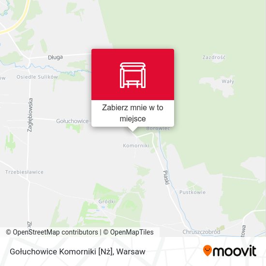 Mapa Gołuchowice Komorniki [Nż]