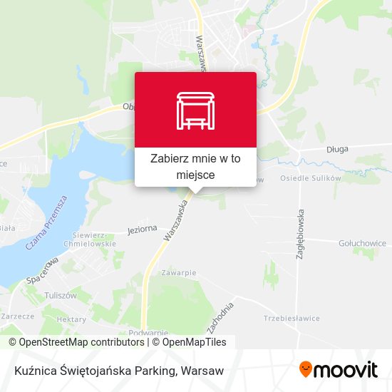 Mapa Kuźnica Świętojańska Parking