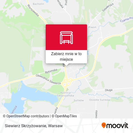 Mapa Siewierz Skrzyżowanie