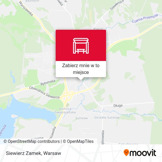 Mapa Siewierz Zamek