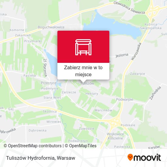 Mapa Tuliszów Hydrofornia