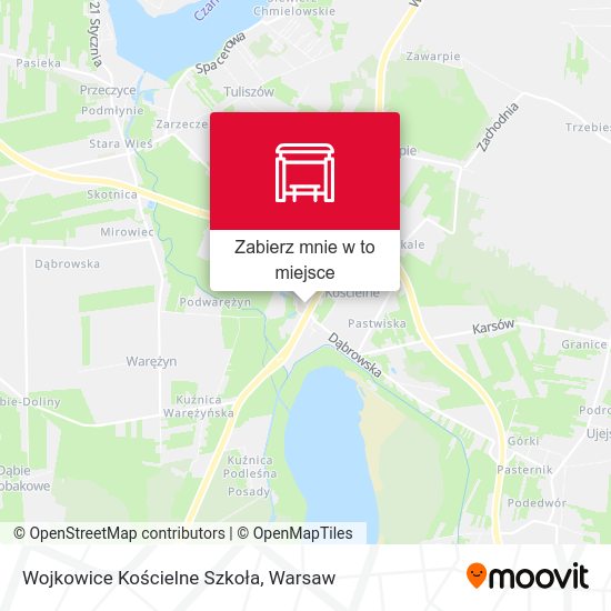 Mapa Wojkowice Kościelne Szkoła