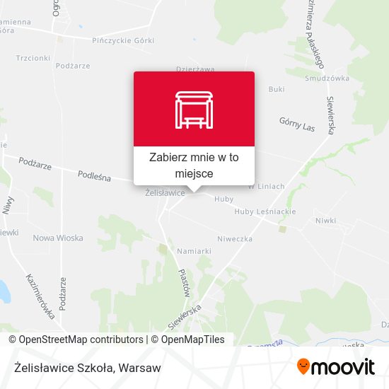 Mapa Żelisławice Szkoła