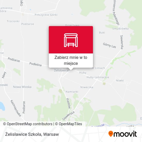 Mapa Żelisławice Szkoła