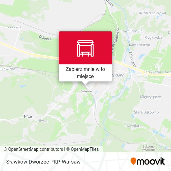 Mapa Sławków Dworzec PKP