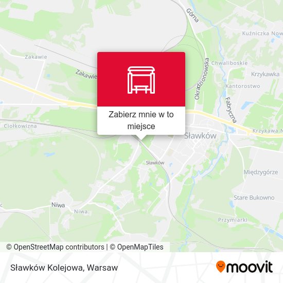 Mapa Sławków Kolejowa