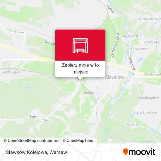 Mapa Sławków Kolejowa