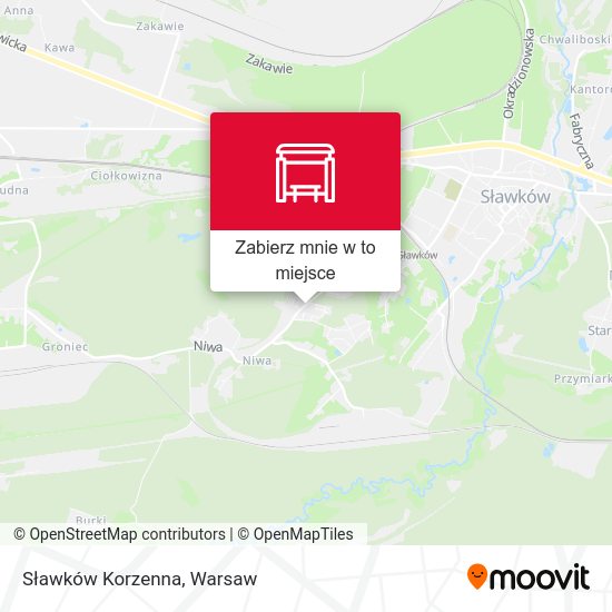 Mapa Sławków Korzenna