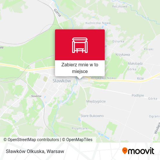 Mapa Sławków Olkuska