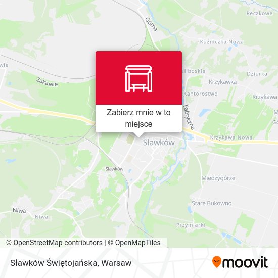 Mapa Sławków Świętojańska