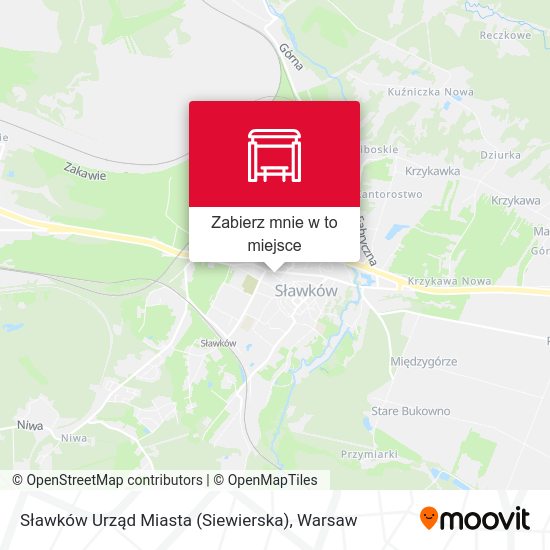 Mapa Sławków Urząd Miasta (Siewierska)