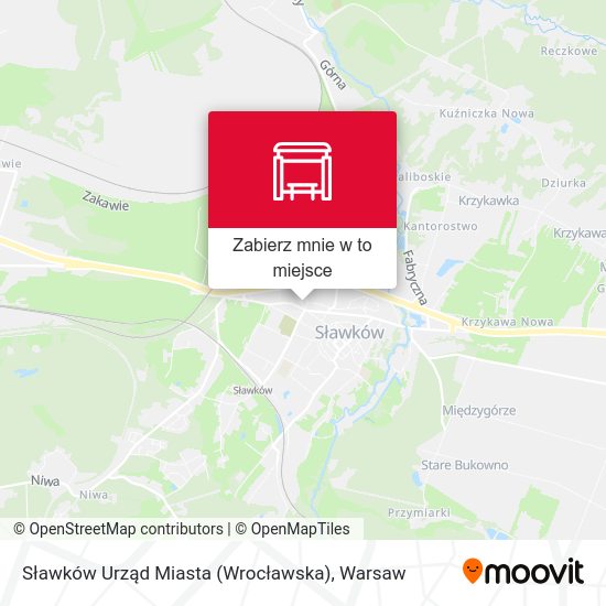 Mapa Sławków Urząd Miasta (Wrocławska)