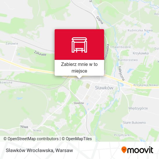 Mapa Sławków Wrocławska