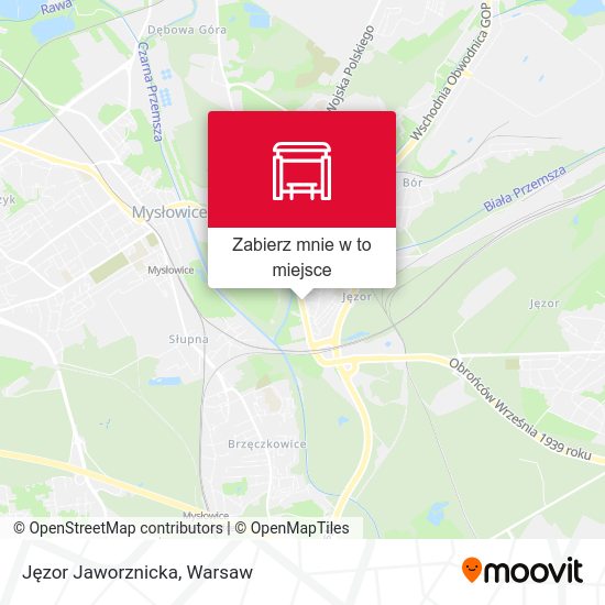 Mapa Jęzor Jaworznicka