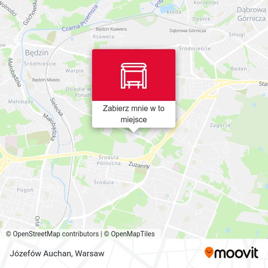 Mapa Józefów Auchan