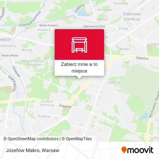 Mapa Józefów Makro