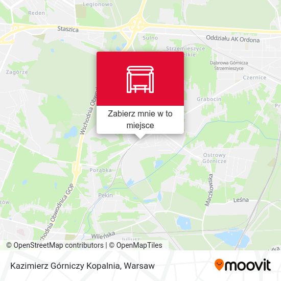 Mapa Kazimierz Górniczy Kopalnia