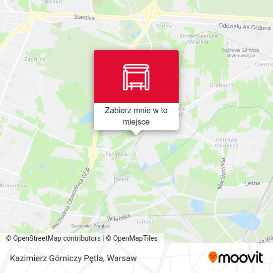 Mapa Kazimierz Górniczy Pętla