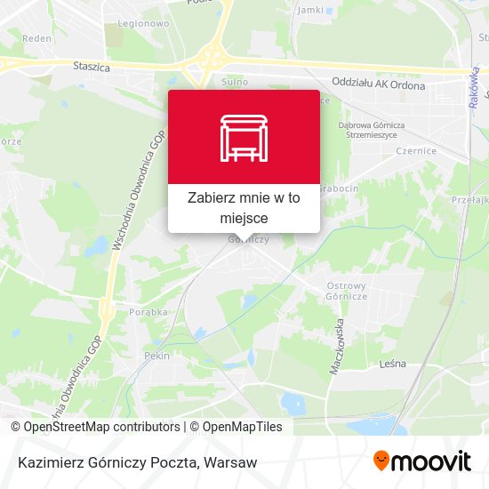 Mapa Kazimierz Górniczy Poczta