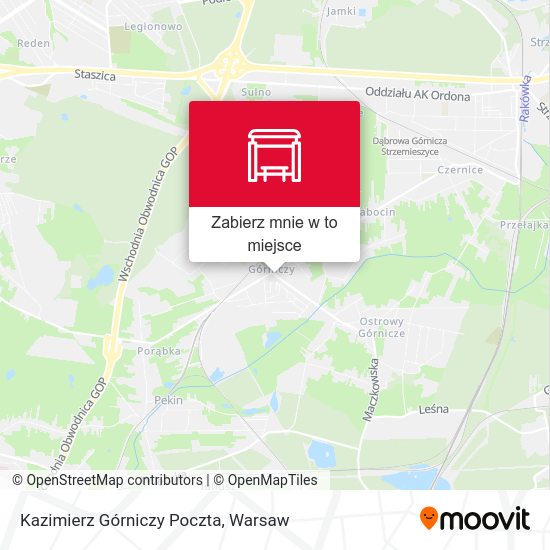 Mapa Kazimierz Górniczy Poczta