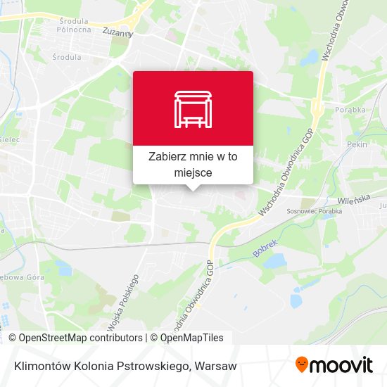 Mapa Klimontów Kolonia Pstrowskiego