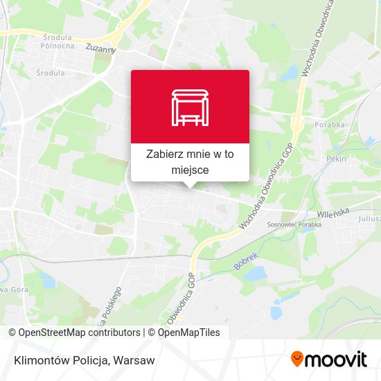 Mapa Klimontów Policja