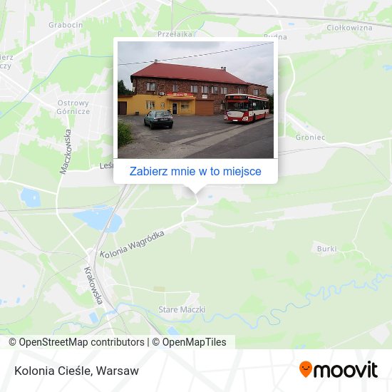 Mapa Kolonia Cieśle