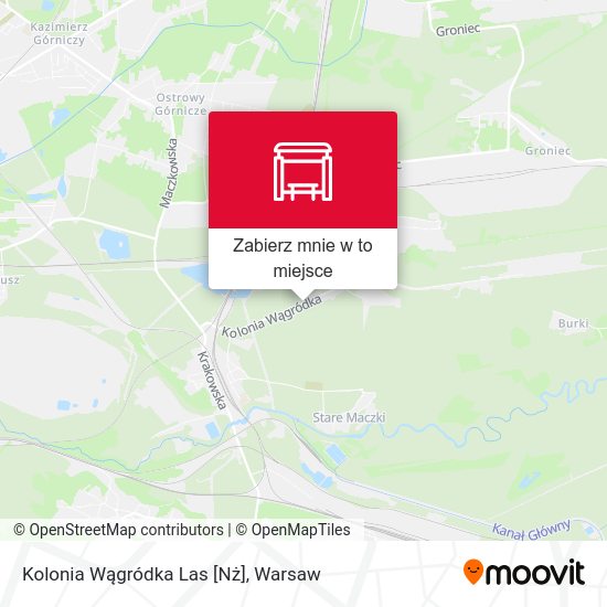 Mapa Kolonia Wągródka Las [Nż]