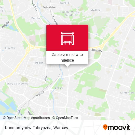 Mapa Konstantynów Fabryczna